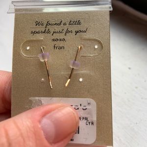 Francesca's Collections Jewelry - Pearl Ear Crawler Earrings Francesca's Collections Jewelry - Pearl Ear Crawler Earrings